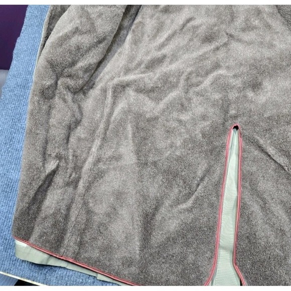 Vintage LL Bean Coat Men 46 Script Tag Wool Collar Lined Button Trench 70s 80s - Picture 9 of 16